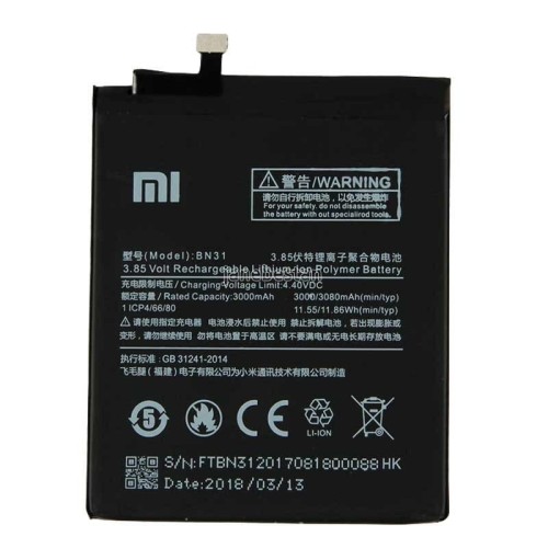 باتری ی شیائومی مدل Xiaomi Mi A1 BN31